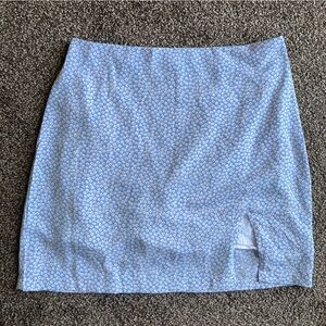 Princess Polly Light Blue Mini Skirt, Size 4